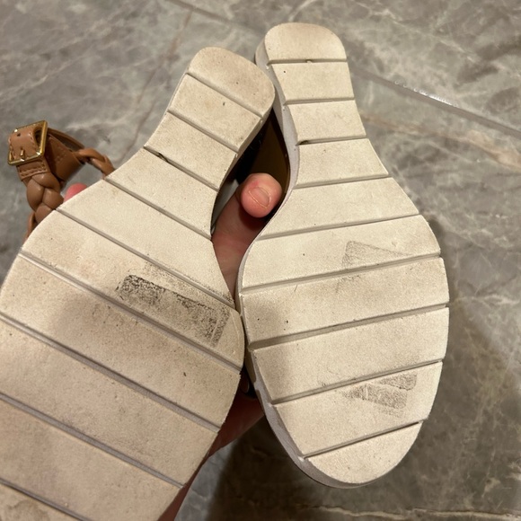 Paolo Tan Braided Sandals with Wedge Heel - Picture 4 of 4